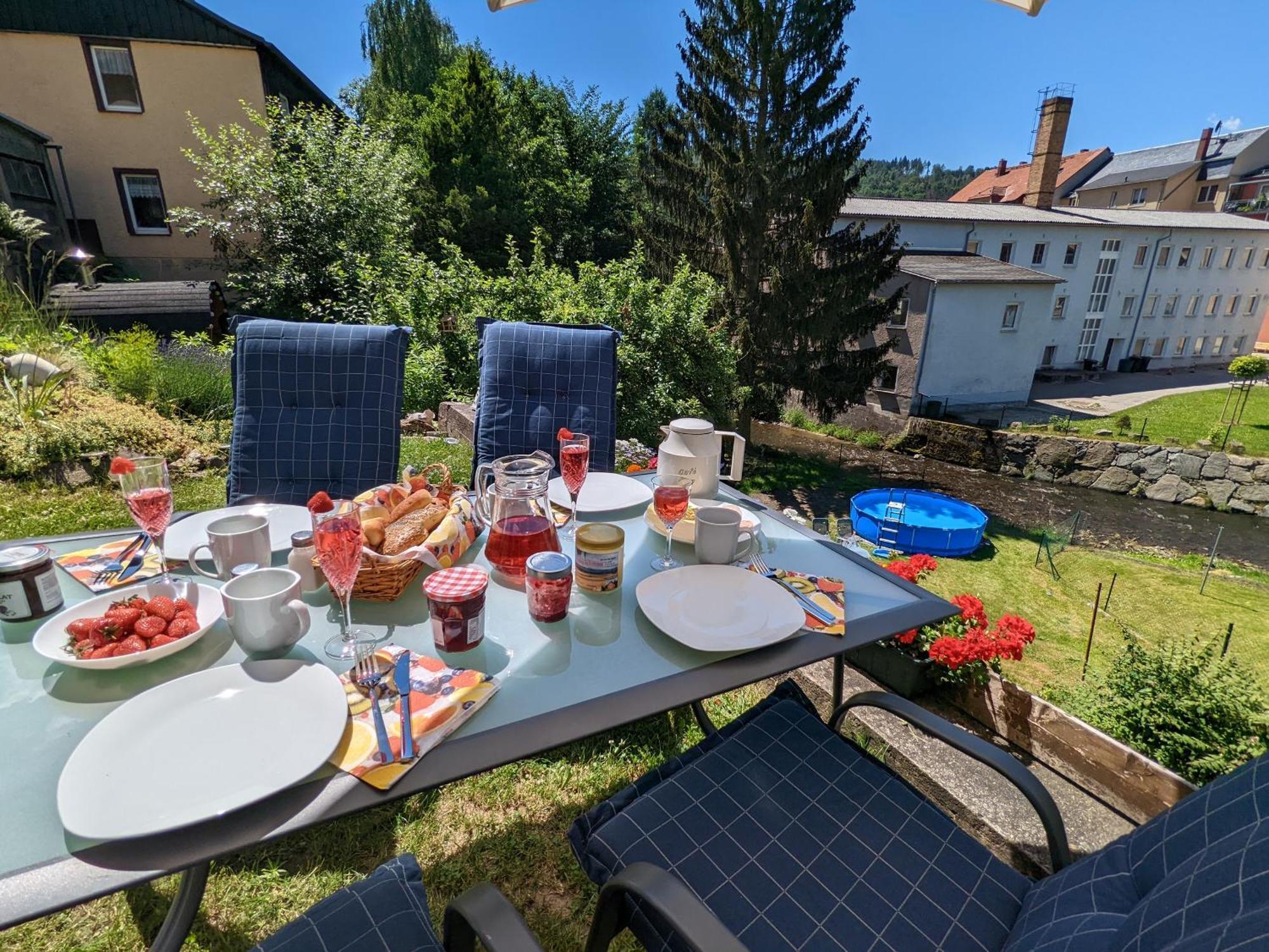 Hw3 - Urlaubsmagie - Helle, Grosse Wohnung Mit Pool Sebnitz Kültér fotó