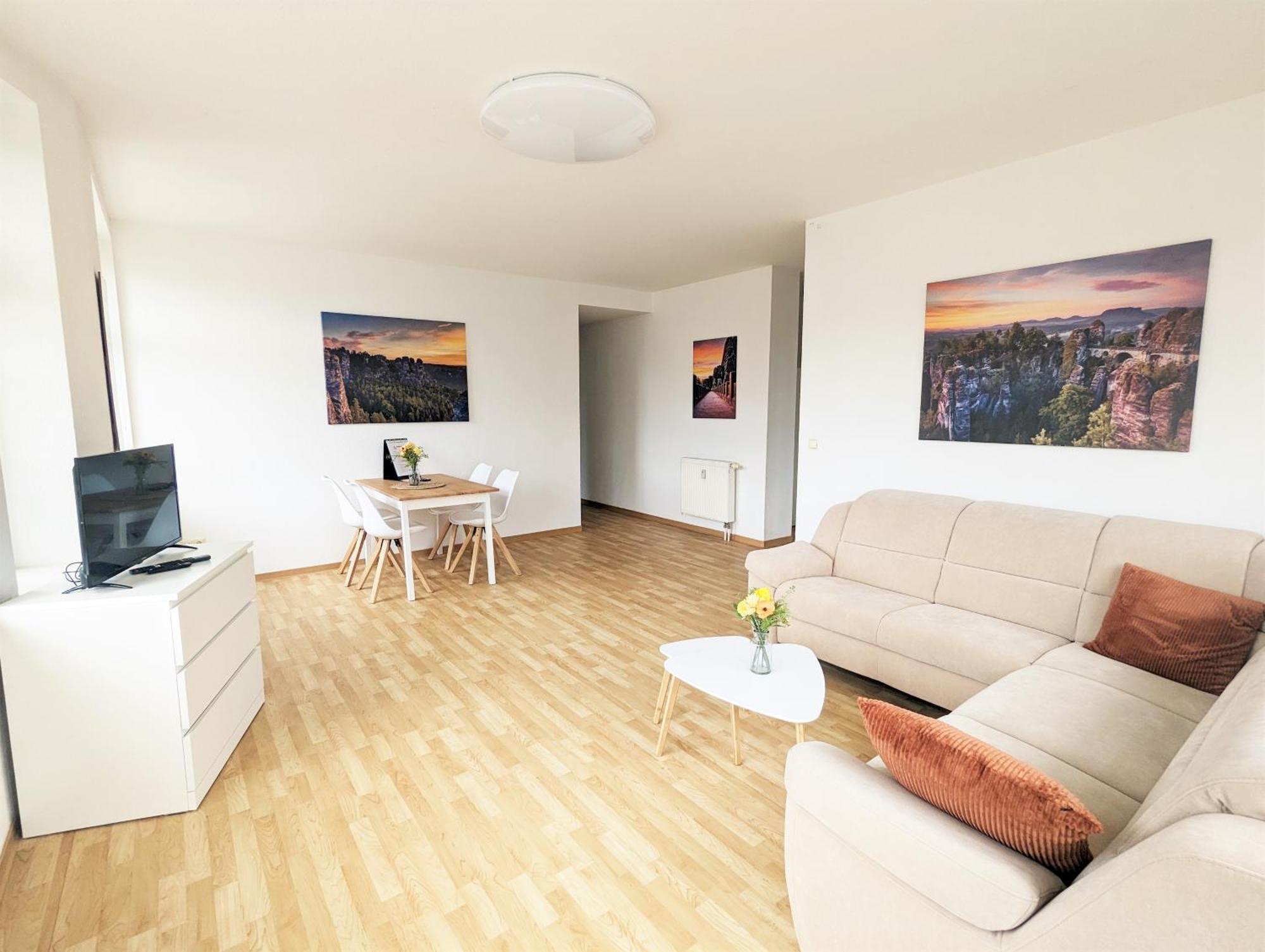 Hw3 - Urlaubsmagie - Helle, Grosse Wohnung Mit Pool Sebnitz Kültér fotó