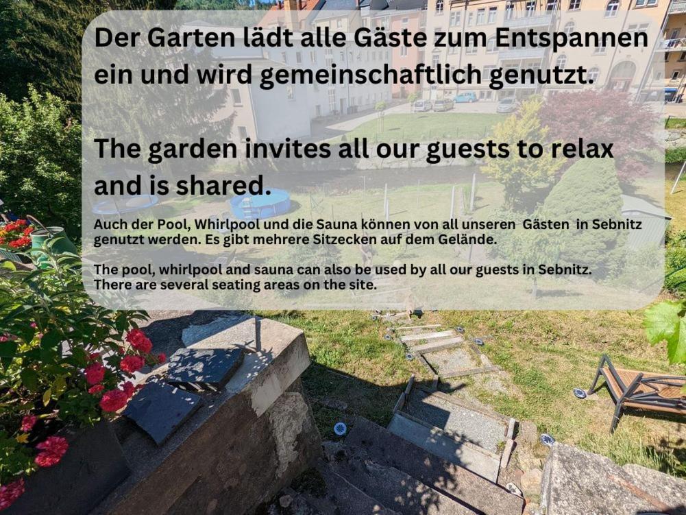 Hw3 - Urlaubsmagie - Helle, Grosse Wohnung Mit Pool Sebnitz Kültér fotó